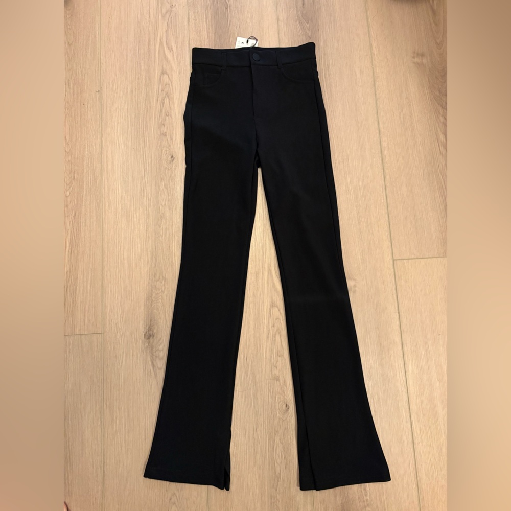 Zara Black Boot-Cut Flare Pants